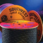 The spools of Southwest Wire Rope Gold Strand 100 steel cable made by Southwest Wire Rope