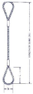 A technical drawing of a type 11 sling