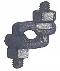 A diagram of a double saddle drop forged bolt by Southwest Wire Rope
