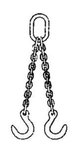 A technical drawing of Type DOF foundry sling hooks by Southwest Wire Ropes
